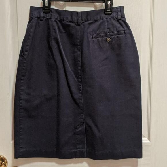 L.L.Bean Navy Blue Pencil Skirt Women's Size 6P - Picture 6 of 9